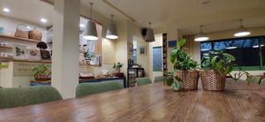 Inside dining at Ecotopia in Busan