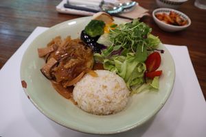 Tofu Steak (Vegan) at Ecotopia in Busan