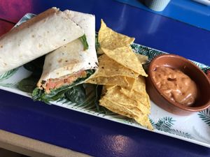 delicious burrito  at Floripa in Barcelona