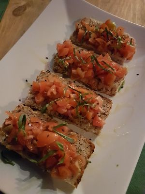 bruchetta at Floripa in Barcelona