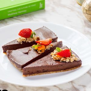 Cacao cheesecake  at Makeout Colombia in Bogota