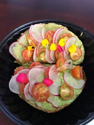 Avocado Toast via Rappi at Makeout Colombia in Bogota