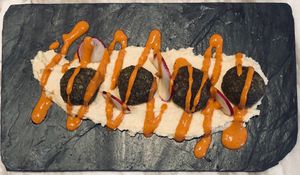 Falafel at Makeout Colombia in Bogota