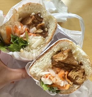 #11 vegan chicken  at Saigon Vietnamese Sandwich Deli in New York City
