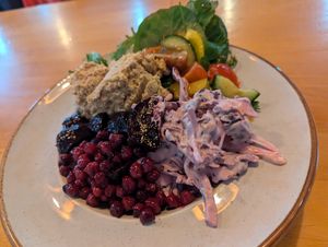 Beetroot salad at Fusion Organic Cafe in Sheffield