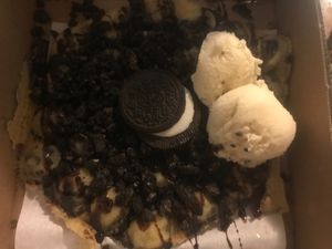 Vegan Oreo Waffle at ROKA Pizza in Folkestone