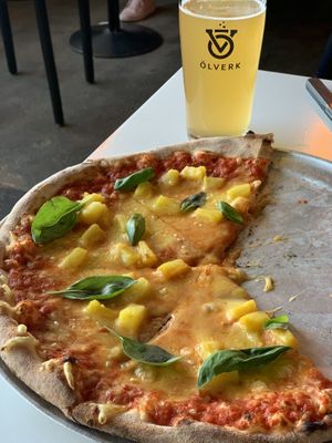 Pizza & beer at Olverk Pizza & Brewery in Hveragerdi