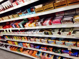 Bars galore at MOM's Organic Market in Washington