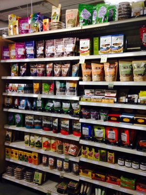 Raw choices at MOM's Organic Market in Washington