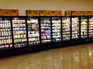 Frozen foods at MOM's Organic Market in Washington