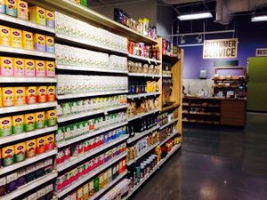 Tea and coffee at MOM's Organic Market in Washington