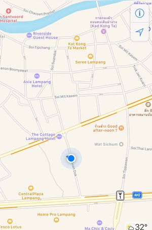 New location  at Waengbun Lampang in Lampang