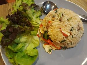 Fried rice dtom yum at Waengbun Lampang in Lampang