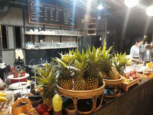Coffee and smoothie bar at Waengbun Lampang in Lampang