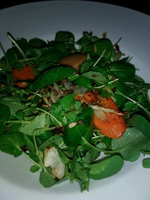 fennel and carrot salad at Akva in Edinburgh