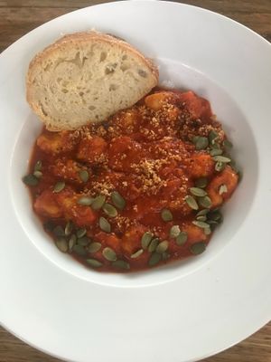 Pumpkin gnocchi  at Green-Go Garden in Siem Reap