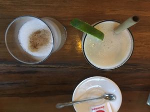 Fresh juice and coffee at Green-Go Garden in Siem Reap