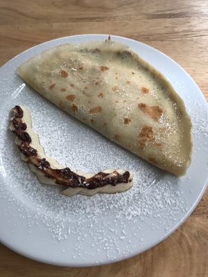 Nuelle pancakes, £3 at Green-Go Garden in Siem Reap