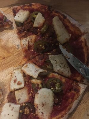 Mexicana pizza. Was delish!  at Green-Go Garden in Siem Reap