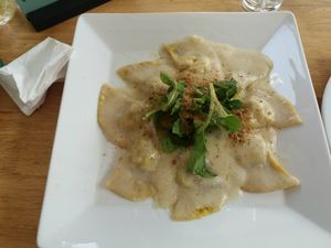 Ravioli at Green-Go Garden in Siem Reap