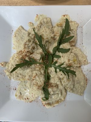 Tofu ravioli  at Green-Go Garden in Siem Reap