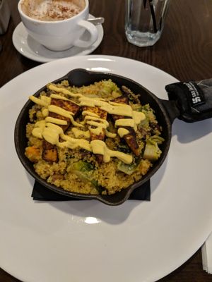 Vegan skillet at The Flying Egg in Bethlehem