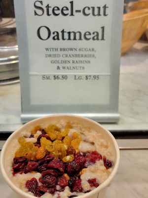 Oatmeal for a morning flight at SFO - Napa Farm Market - TG in South San Francisco
