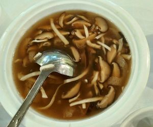 Mushroom Soup at Bodai Leaf in Flushing