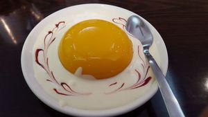 Mango Pudding at Bodai Leaf in Flushing