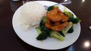 Faux Chicken Combo at Bodai Leaf in Flushing