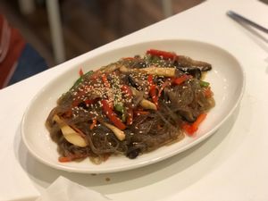 Japchae at Soul Veggie Korean Vegetarian in Central Singapore