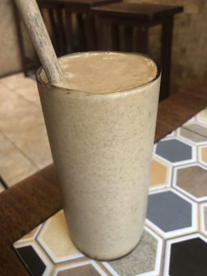 Banana chai smoothie  at Small Time Cooks in Abang