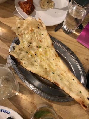 Garlic nan (with butter)  at Bombay Sizzlers in Niseko