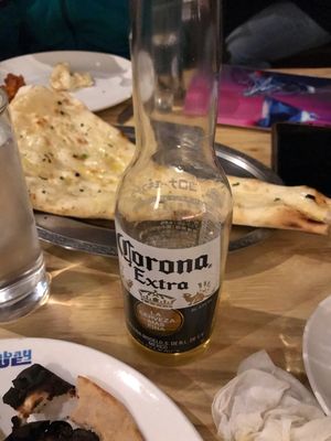 Corona 550 yen  at Bombay Sizzlers in Niseko