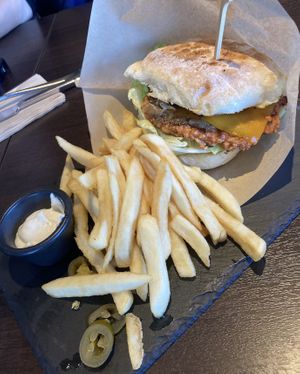 Vegan burger    at Green Farm Cafe  in Kutchan