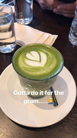 My Friend’s Macha Latte (soy milk options) at Green Farm Cafe  in Kutchan