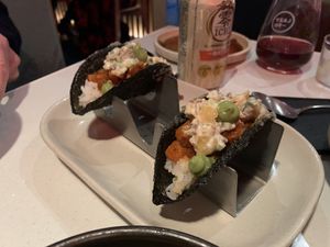 Tacos, non vegan  at Lazy Su in Braddon