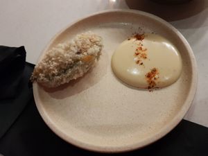 Jalapeno popper - DELICIOUS! I'm not good with spicy food but this was really yum and just a bit of warmth at the end, not too much at all! at Lazy Su in Braddon