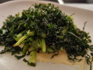 Charred broccoli at Lazy Su in Braddon
