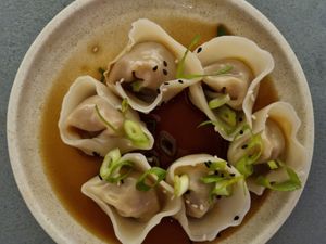 Dumplings at Lazy Su in Braddon