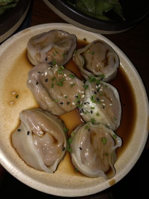 Dumplings  at Lazy Su in Braddon