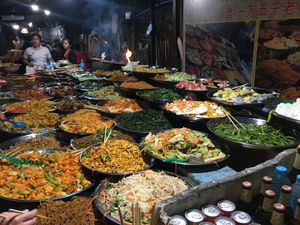 Come early! 15000 kip  at Buffet at Luang Prabang Night Market in Luang Prabang