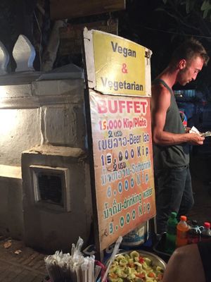 Prices at Buffet at Luang Prabang Night Market in Luang Prabang