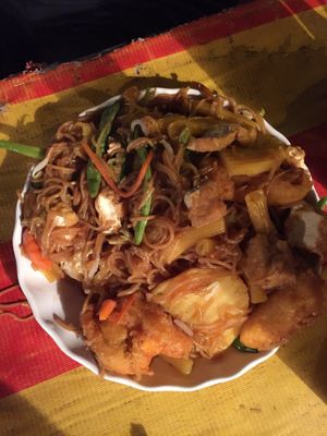 Loads at Buffet at Luang Prabang Night Market in Luang Prabang