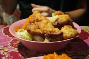 buffet 1 at Buffet at Luang Prabang Night Market in Luang Prabang