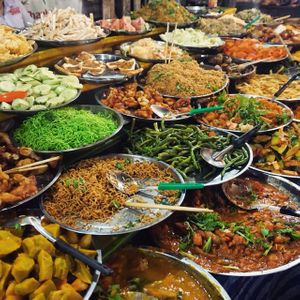 heaven at Buffet at Luang Prabang Night Market in Luang Prabang