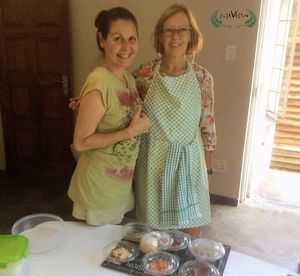 Cheffing partners, a star is born! Fantastic cooking session covering 8 vegan dishes on faux meats, another exciting day at Just Vegan!  at Just Vegan in Johannesburg