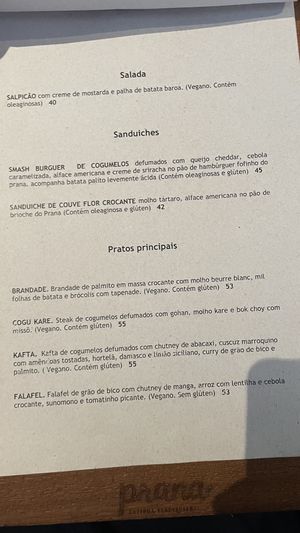   at Prana Vegetariano - JB in Rio De Janeiro