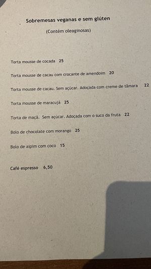   at Prana Vegetariano - JB in Rio De Janeiro