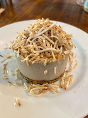 Coconut dessert was out of this world!   at Prana Vegetariano - JB in Rio De Janeiro
